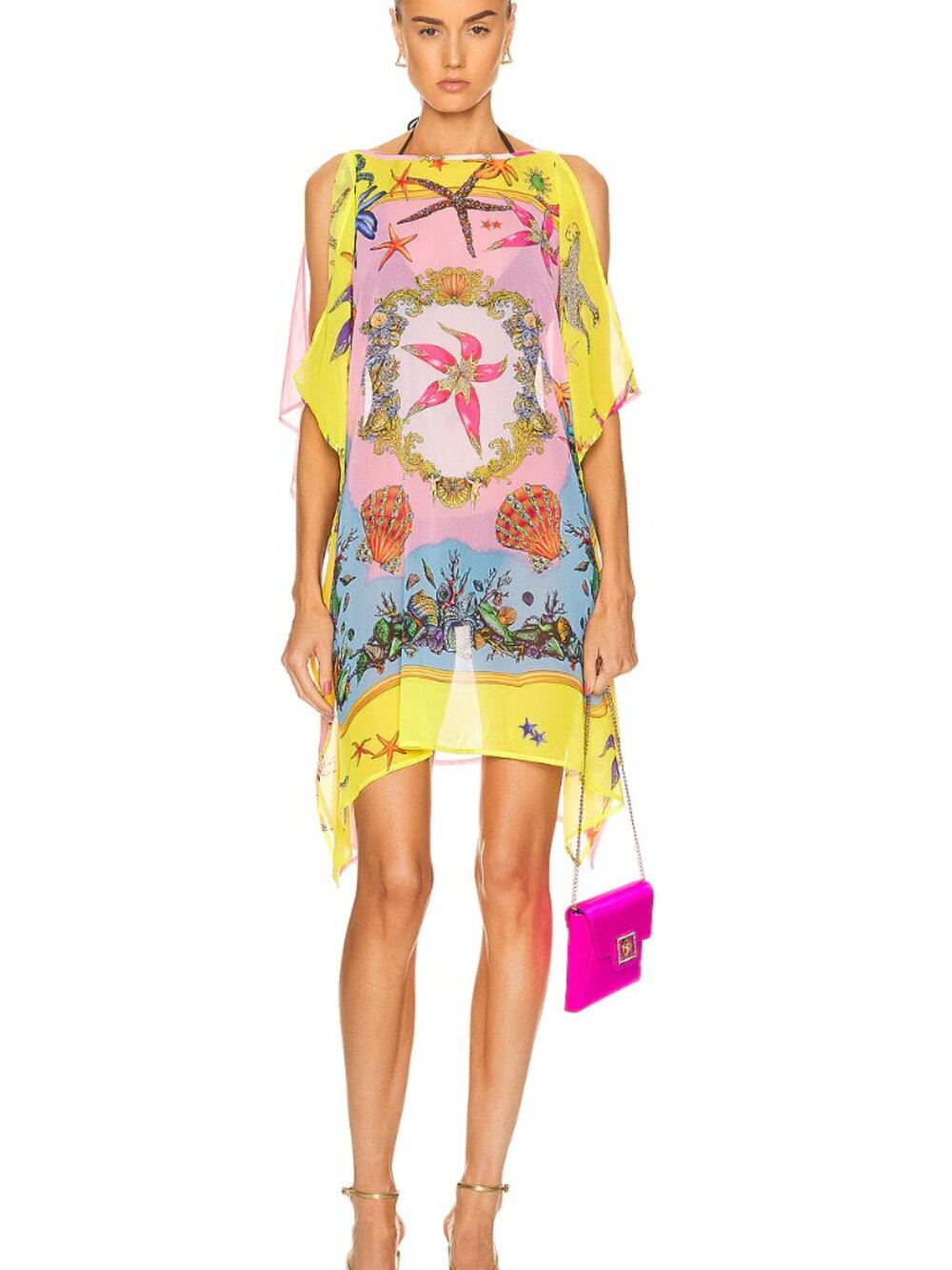 Versace's Tresor de la Mer print dress